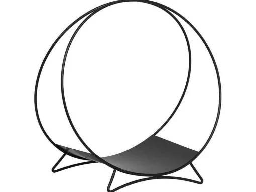 Kastje Voor Houtblokken Van Metaal - Zwart - Jonzac