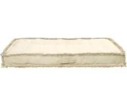 Katoenen Paletkussen Met Franjes - L. 120 X B. 60 Cm - Beige - Honduras