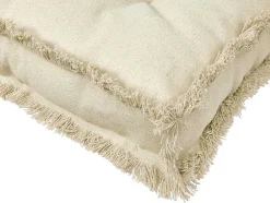 Katoenen Paletkussen Met Franjes - L. 120 X B. 60 Cm - Beige - Honduras