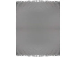 Katoenen Sprei Met Franjes - 230 X 250 Cm - Grijs - Segna