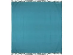 Katoenen Sprei Met Franjes - 230 X 250 Cm - Blauw - Segna