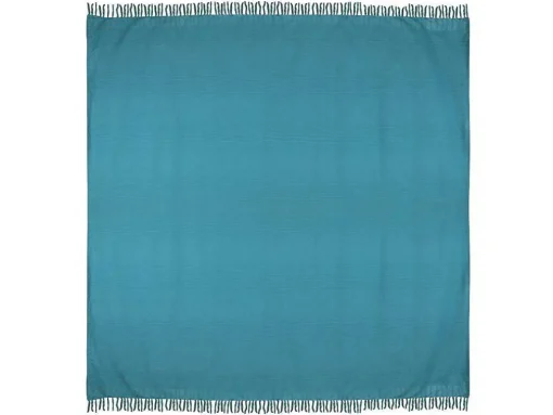 Katoenen Sprei Met Franjes - 230 X 250 Cm - Blauw - Segna