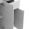 Keukenbuffet Met 6 Deuren, 1 Lade En 5 Nissen - Wit - Nizali