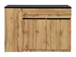 Keukeneiland Met Opbergruimte - Zwart En Naturel - Meili