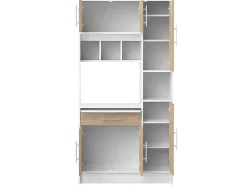 Keukenmeubel Mady - 5 Kasten & 1 Lade - Wit En Eiken