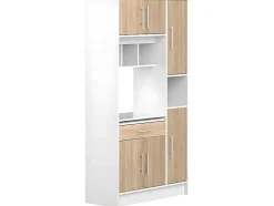 Keukenmeubel Mady - 5 Kasten & 1 Lade - Wit En Eiken