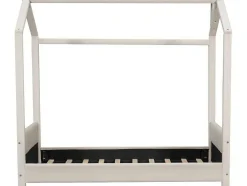 Kinderhutbed 90X200Cm In Fluweel - Lattenbodem - Beige