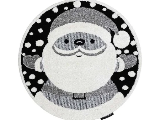 Kindertapijt Joy Rond , Santa Sinterklaas Voor Kinderen - Structuree Cercle 140 Cm