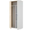 Kledingkast Sonia - 2 Deuren - L95 Cm - Kleuren: Eiken En Wit