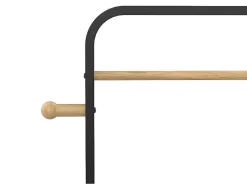 Kledingrek Selin - L90 Cm - Zwart Metaal En Beukenhout