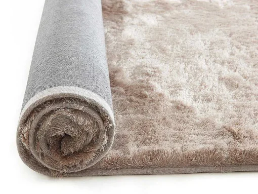 Kleed Shaggy Dolce Taupe Met Beige Weerschijn - Polyester - 160*230 Cm