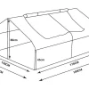 Kleine Tuinkas Gentiane 2,56 M - L180 X B142 X H80 Cm