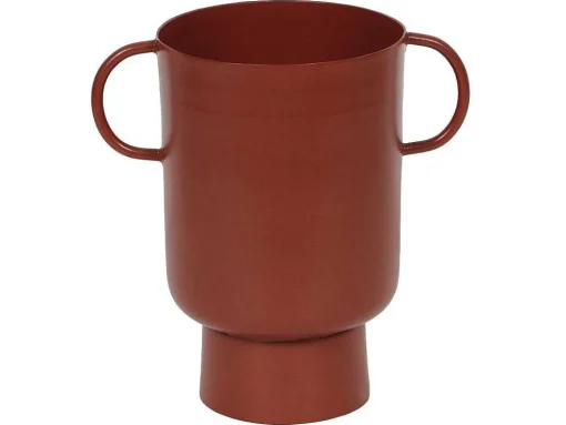 Kleine Vaas Met Handvatten - H17 Cm - Terracotta - Bilian