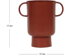 Kleine Vaas Met Handvatten - H17 Cm - Terracotta - Bilian
