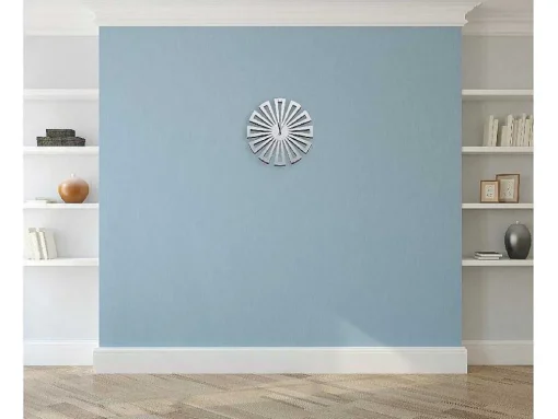 Klok Geometrisch 2, Wit, Zwart, 50X1,5X50 Cm, Epikasa
