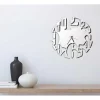 Klok Numbers 2, Wit, Zwart, 50X1,5X50 Cm, Epikasa