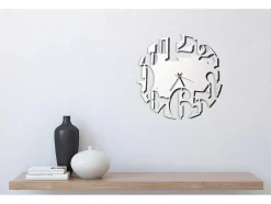 Klok Numbers 2, Wit, Zwart, 50X1,5X50 Cm, Epikasa