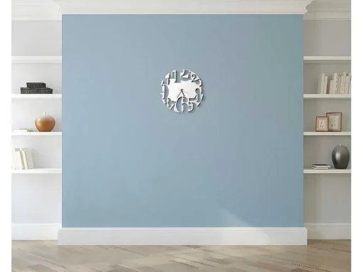 Klok Numbers 2, Wit, Zwart, 50X1,5X50 Cm, Epikasa