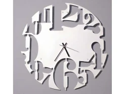 Klok Numbers 2, Wit, Zwart, 50X1,5X50 Cm, Epikasa