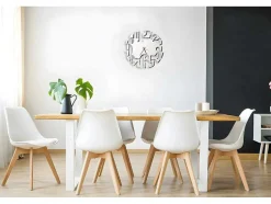 Klok Numbers 2, Wit, Zwart, 50X1,5X50 Cm, Epikasa