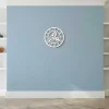 Klok Vintage 4, Wit, Zwart, 50X0,16X50 Cm, Epikasa
