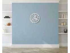 Klok Vintage 4, Wit, Zwart, 50X0,16X50 Cm, Epikasa