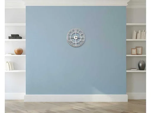Klok Vintage 7, Wit, Zwart, 50X1,5X50 Cm, Epikasa