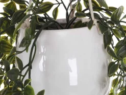 Kunsthangplant Met Pot Van Keramiek - H70 X L20 Cm - Groen - Bahiana