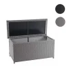 Kussenbox Van Polyrattan Mcw-D88 Iii, Basic Grijs, 63X135X52Cm 320L