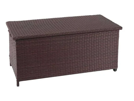 Kussenbox Van Polyrattan Mcw-D88 Iii, Premium Bruin, 51X100X50Cm 170L