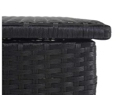Kussenbox Van Polyrattan Mcw-D88 Iii, Basic Zwart, 63X135X52Cm 320L