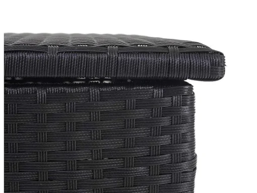 Kussenbox Van Polyrattan Mcw-D88 Iii, Basic Zwart, 63X135X52Cm 320L