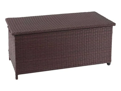 Kussenbox Van Polyrattan Mcw-D88 Iii, Premium Bruin, 63X135X52Cm 320L