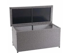 Kussenbox Van Polyrattan Mcw-D88 Iii, Basic Grijs, 63X135X52Cm 320L