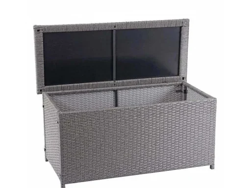 Kussenbox Van Polyrattan Mcw-D88 Iii, Basic Grijs, 63X135X52Cm 320L