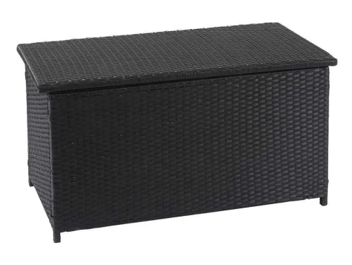 Kussenbox Van Polyrattan Mcw-D88 Iii, Basic Zwart, 63X135X52Cm 320L