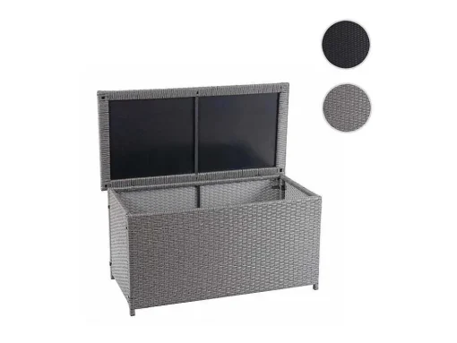 Kussenbox Van Polyrattan Mcw-D88 Iii, Basic Grijs, 51X115X59Cm 250L