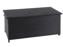 Kussenbox Van Polyrattan Mcw-D88 Iii, Premium Zwart, 51X115X59Cm 250L