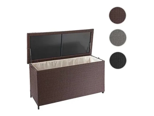 Kussenbox Van Polyrattan Mcw-D88 Iii, Premium Bruin, 63X135X52Cm 320L