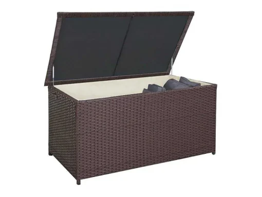 Kussenbox Van Polyrattan Mcw-D88 Iii, Premium Bruin, 80X160X94Cm 950L