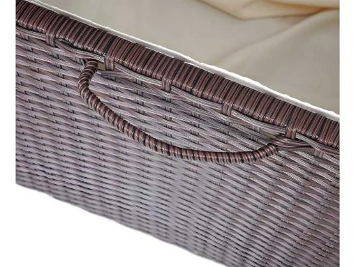Kussenbox Van Polyrattan Mcw-D88 Iii, Premium Bruin, 51X100X50Cm 170L