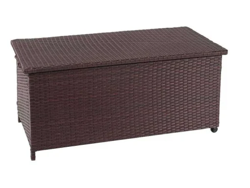 Kussenbox Van Polyrattan Mcw-D88 Iii, Premium Bruin, 51X115X59Cm 250L