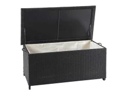 Kussenbox Van Polyrattan Mcw-D88 Iii, Premium Zwart, 51X115X59Cm 250L