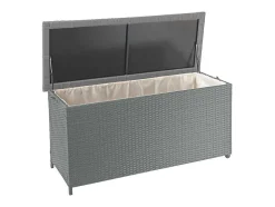 Kussenbox Van Polyrattan Mcw-D88 Iii, Premium Grijs, 63X135X52Cm 320L