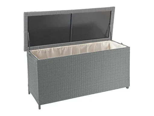 Kussenbox Van Polyrattan Mcw-D88 Iii, Premium Grijs, 63X135X52Cm 320L