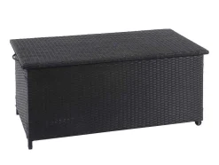 Kussenbox Van Polyrattan Mcw-D88 Iii, Premium Zwart, 51X100X50Cm 170L