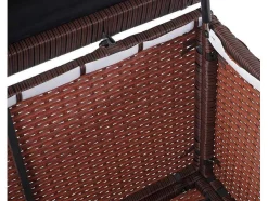 Kussenbox Van Polyrattan Mcw-D88 Iii, Premium Bruin, 51X115X59Cm 250L