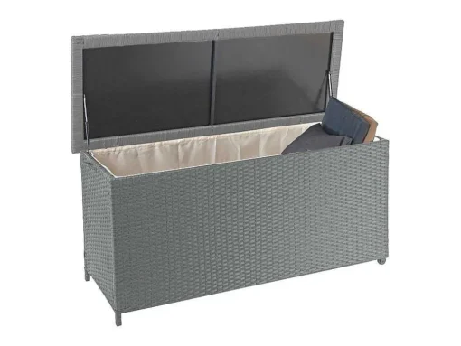 Kussenbox Van Polyrattan Mcw-D88 Iii, Premium Grijs, 63X135X52Cm 320L