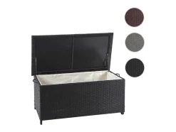 Kussenbox Van Polyrattan Mcw-D88 Iii, Premium Zwart, 51X100X50Cm 170L