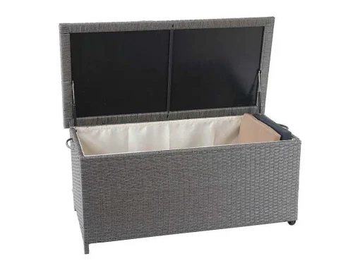 Kussenbox Van Polyrattan Mcw-D88 Iii, Premium Grijs, 51X115X59Cm 250L